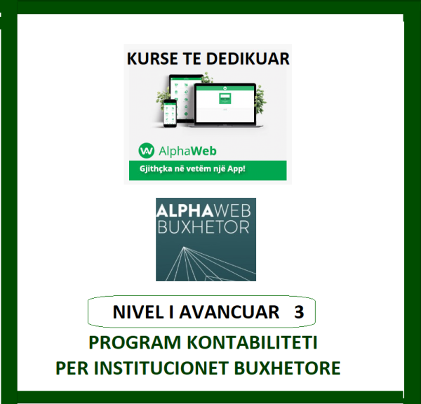ALPHA WEB BUXHETOR, DEDIKUAR-NIVEL I AVANCUAR