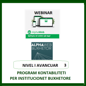 ALPHA WEB BUXHETOR, WEBINAR-NIVEL I AVANCUAR