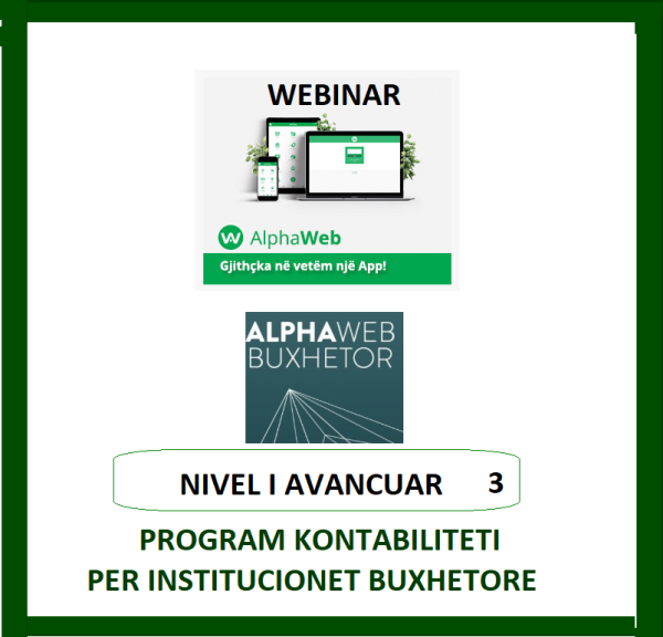 ALPHA WEB BUXHETOR, WEBINAR-NIVEL I AVANCUAR