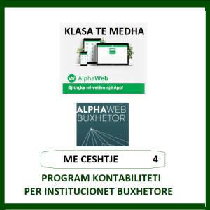 ALPHA WEB BUXHETOR, KLASE E MADHE- ME ORE