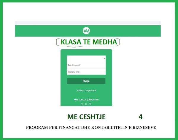 ALPHA WEB BUSINESS, KLASE E MADHE- ME ORE