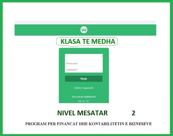 ALPHA WEB BUSINESS, KLASE E MADHE - NIVEL MESATAR