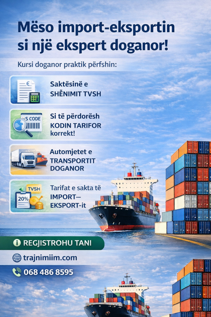 Ky program u dedikohet fillestarëve që duan të kuptojnë nga zero procedurat doganore, fletën doganore, import–eksportin, mënyrën e kontabilizimit, kostot, si edhe detyrimet doganore sipas Kodit Doganor të Republikës së Shqipërisë